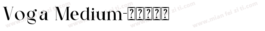 Voga Medium字体转换